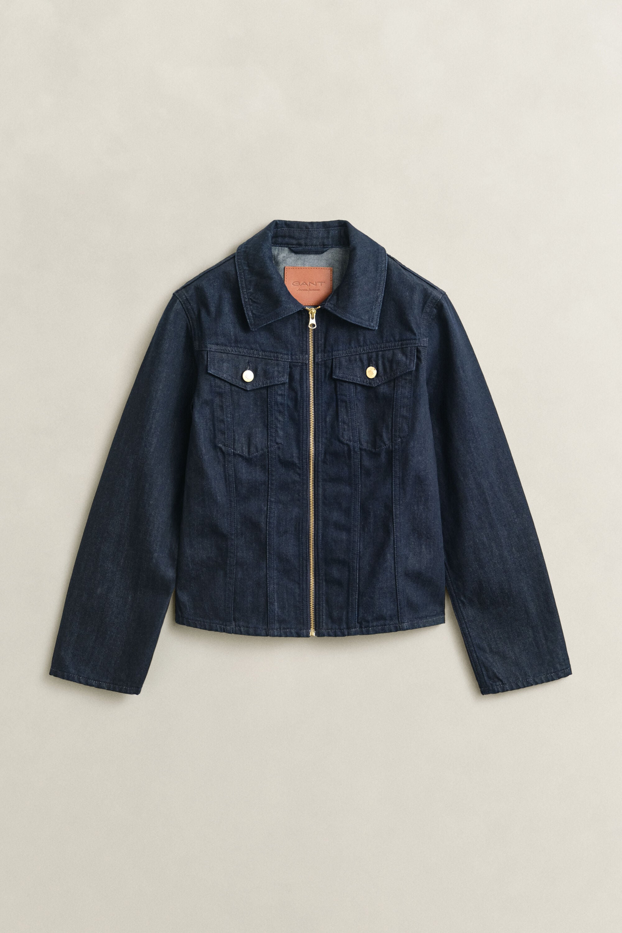 Veste en denim ajustée