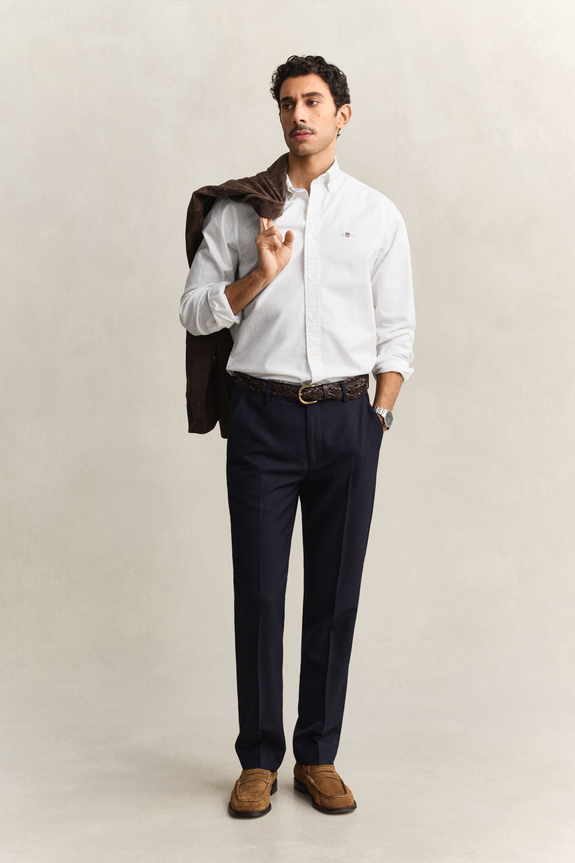Slim Fit Oxford-hemd met stretch