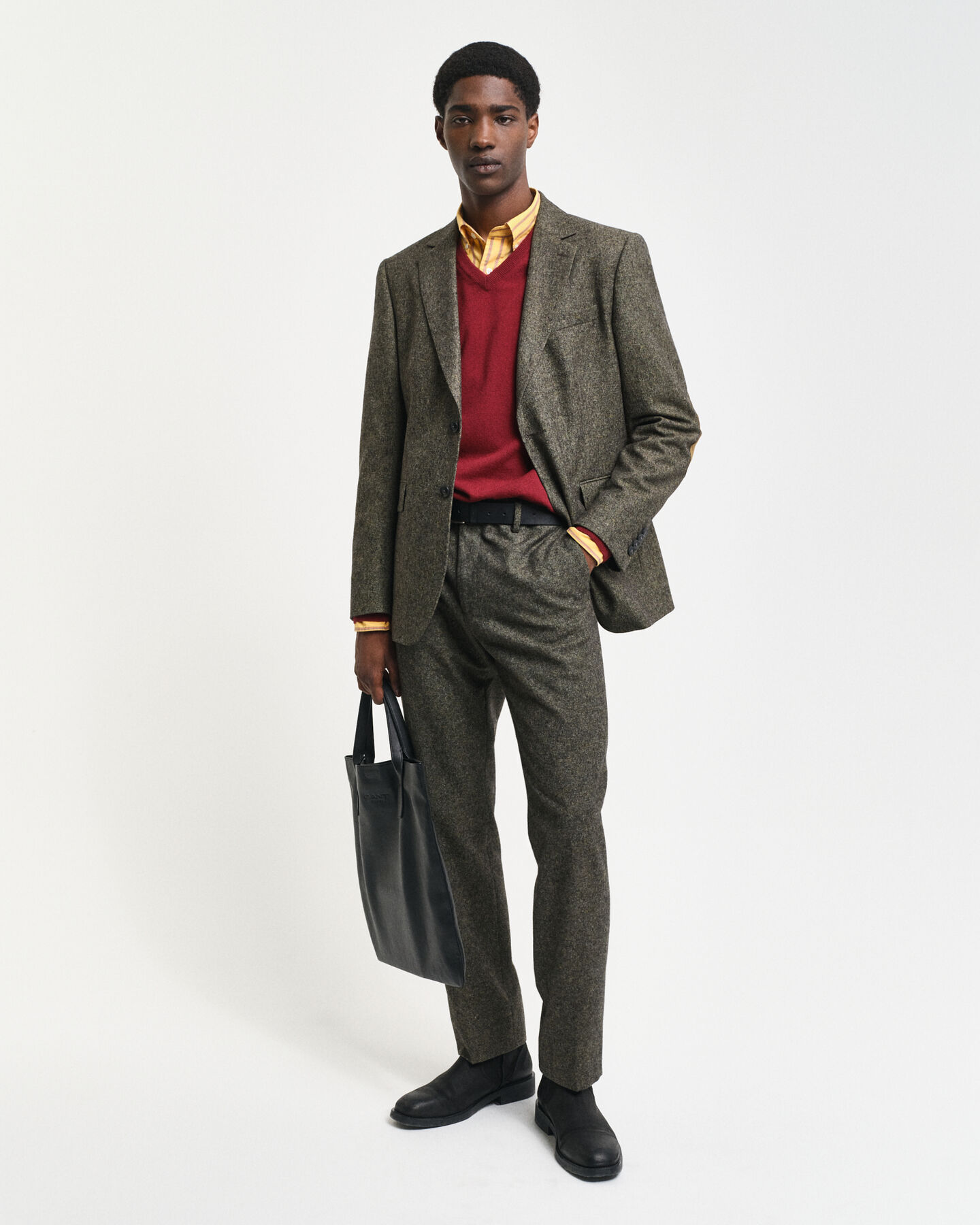 Pull col V en laine d'agneau ultrafine