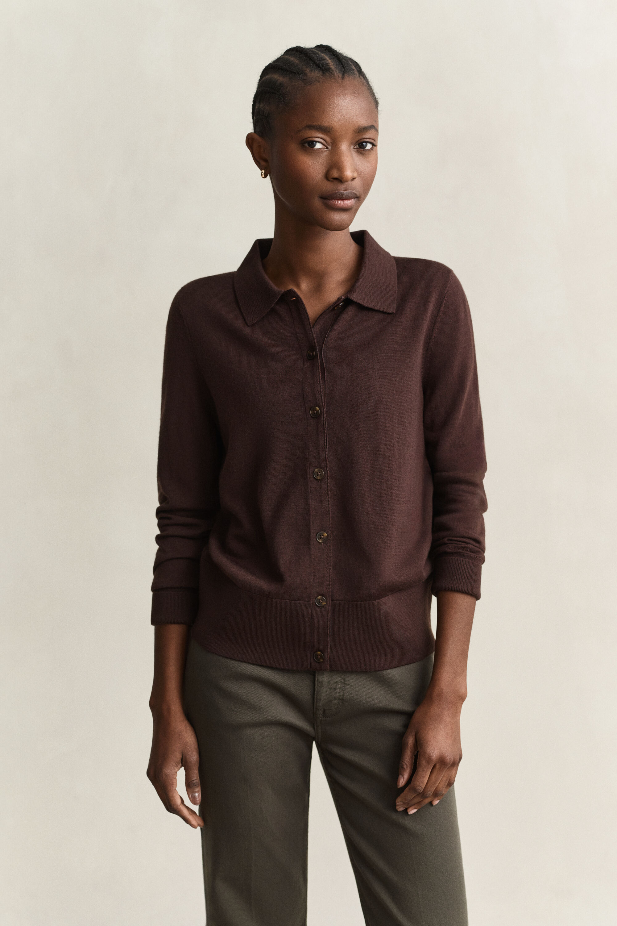 Cardigan en laine mérinos extra-fine