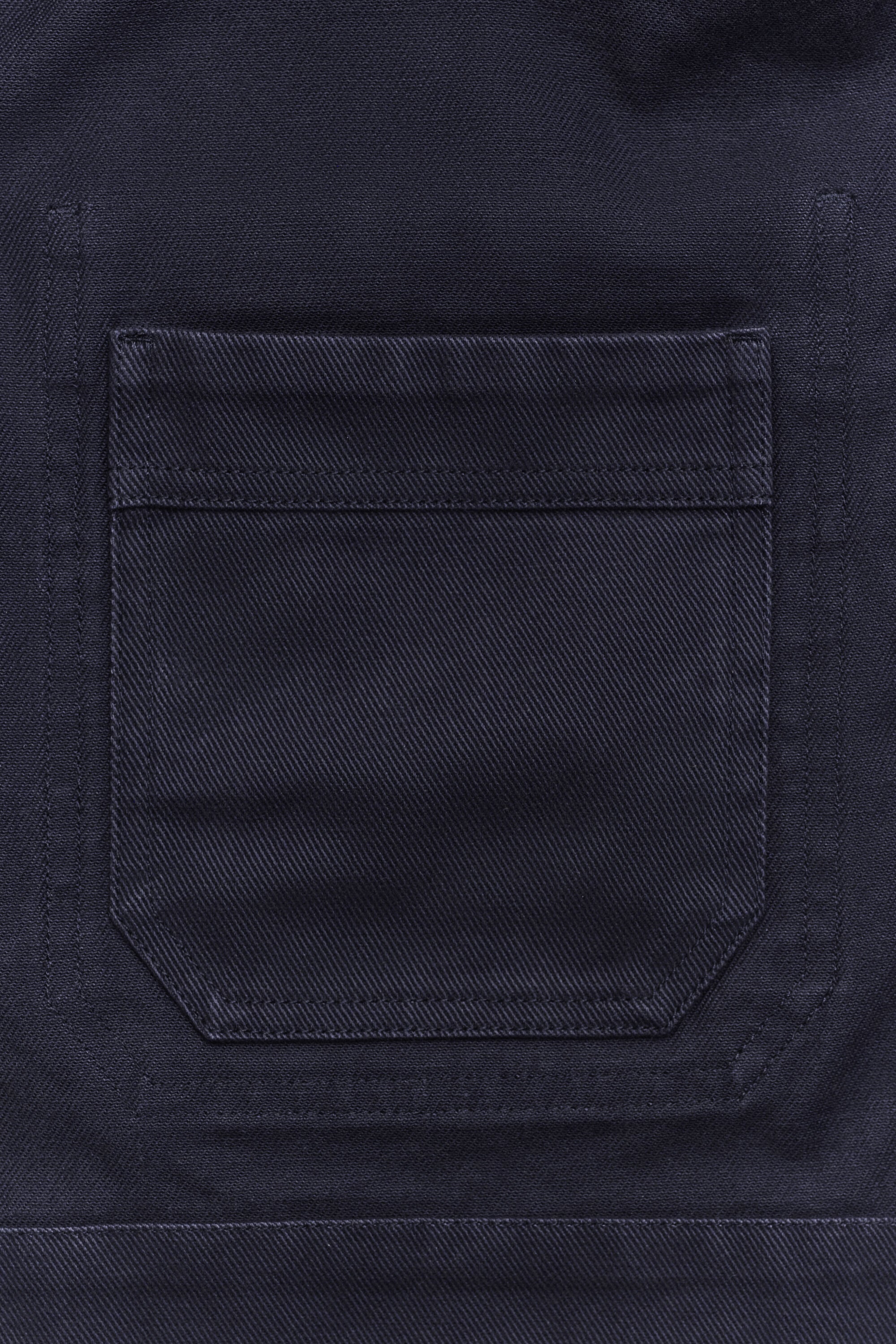 Overshirt van geborstelde keper