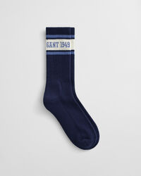 Chaussettes de sport rayées avec logo