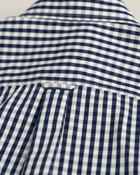 Regular Fit poplin hemd met Gingham-ruitje