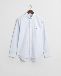 Regular Fit Classic hemd met Gingham-ruitje van poplin