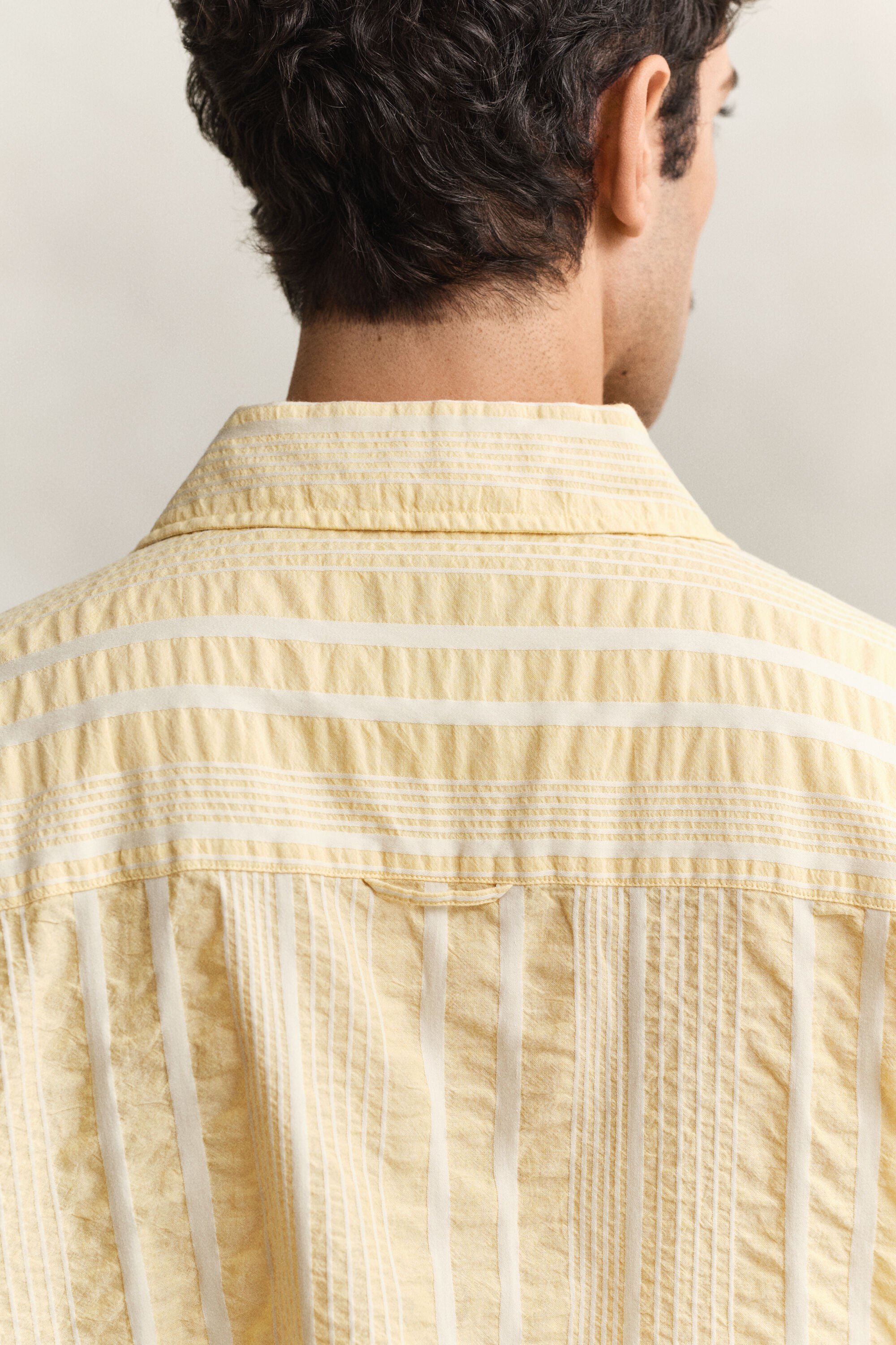 Chemise à manches courtes en seersucker