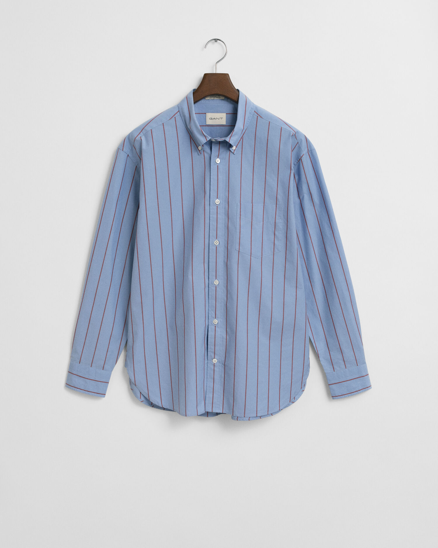 Relaxed Fit Striped Heritage Poplin hemd