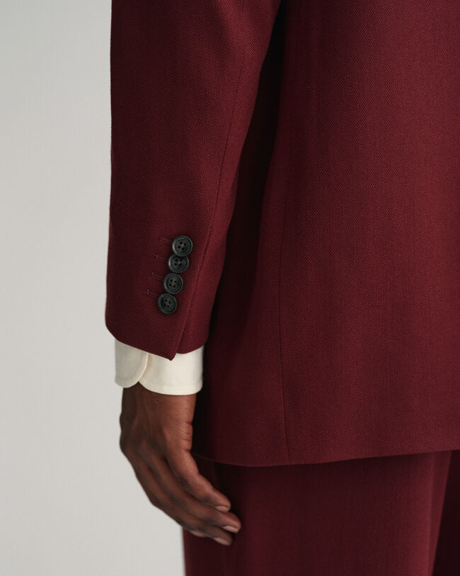 Oversized kostuumblazer van wolkeper