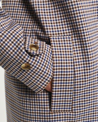 Car Coat met kleine ruitjes