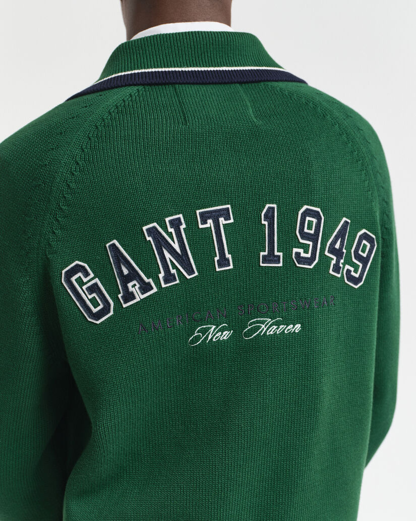 GANT 1949 Graphic vest met ritssluiting