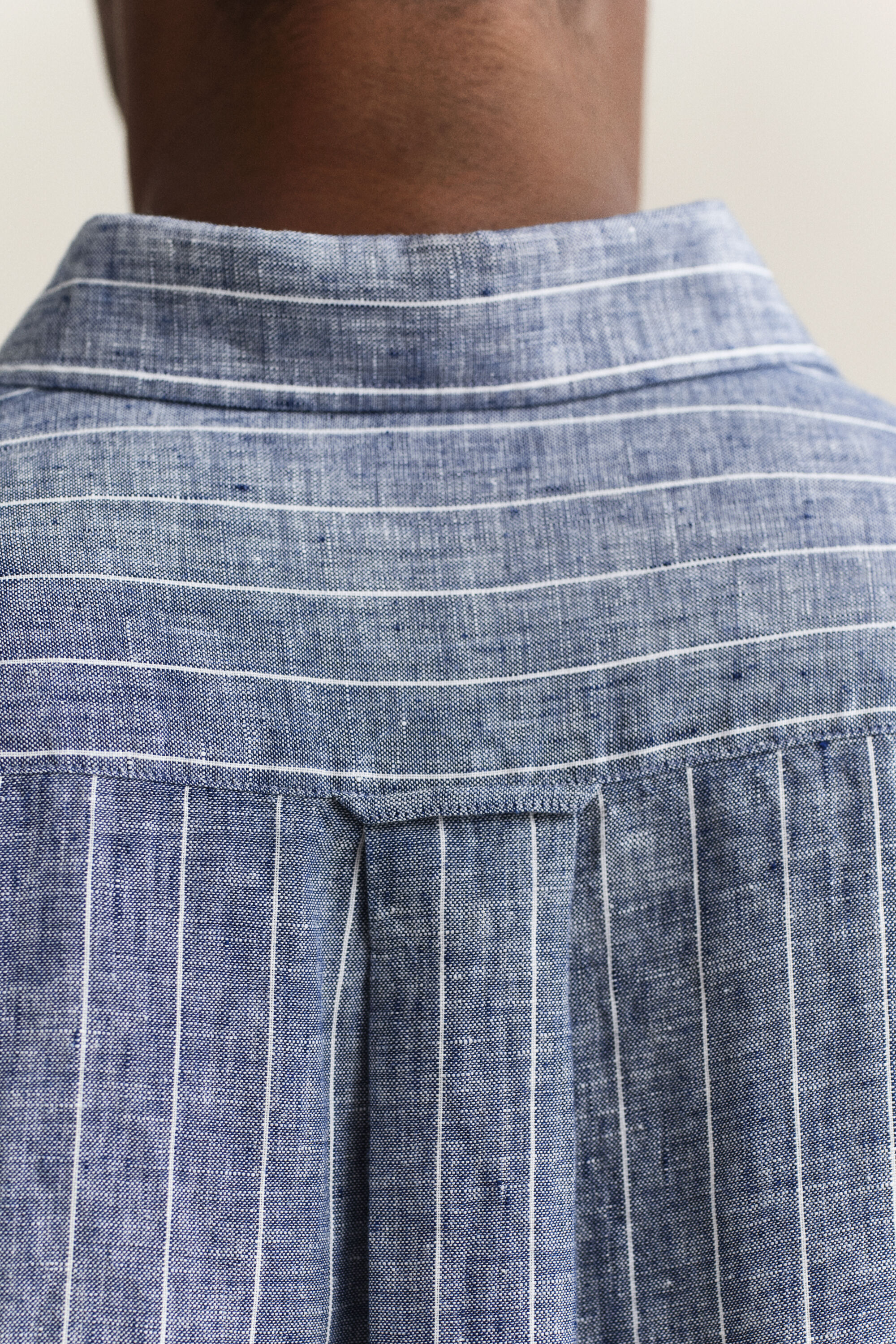 Chemise en lin à rayures