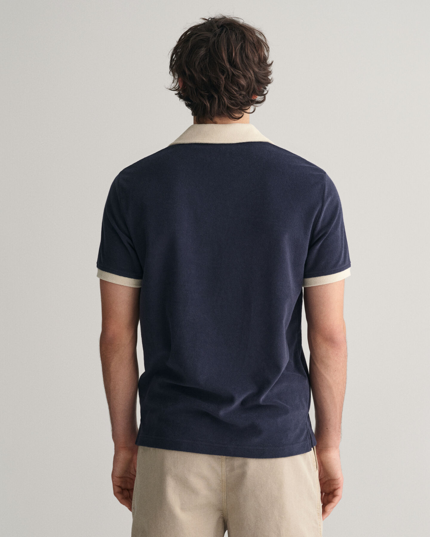 Polo en tissu éponge esprit vacances