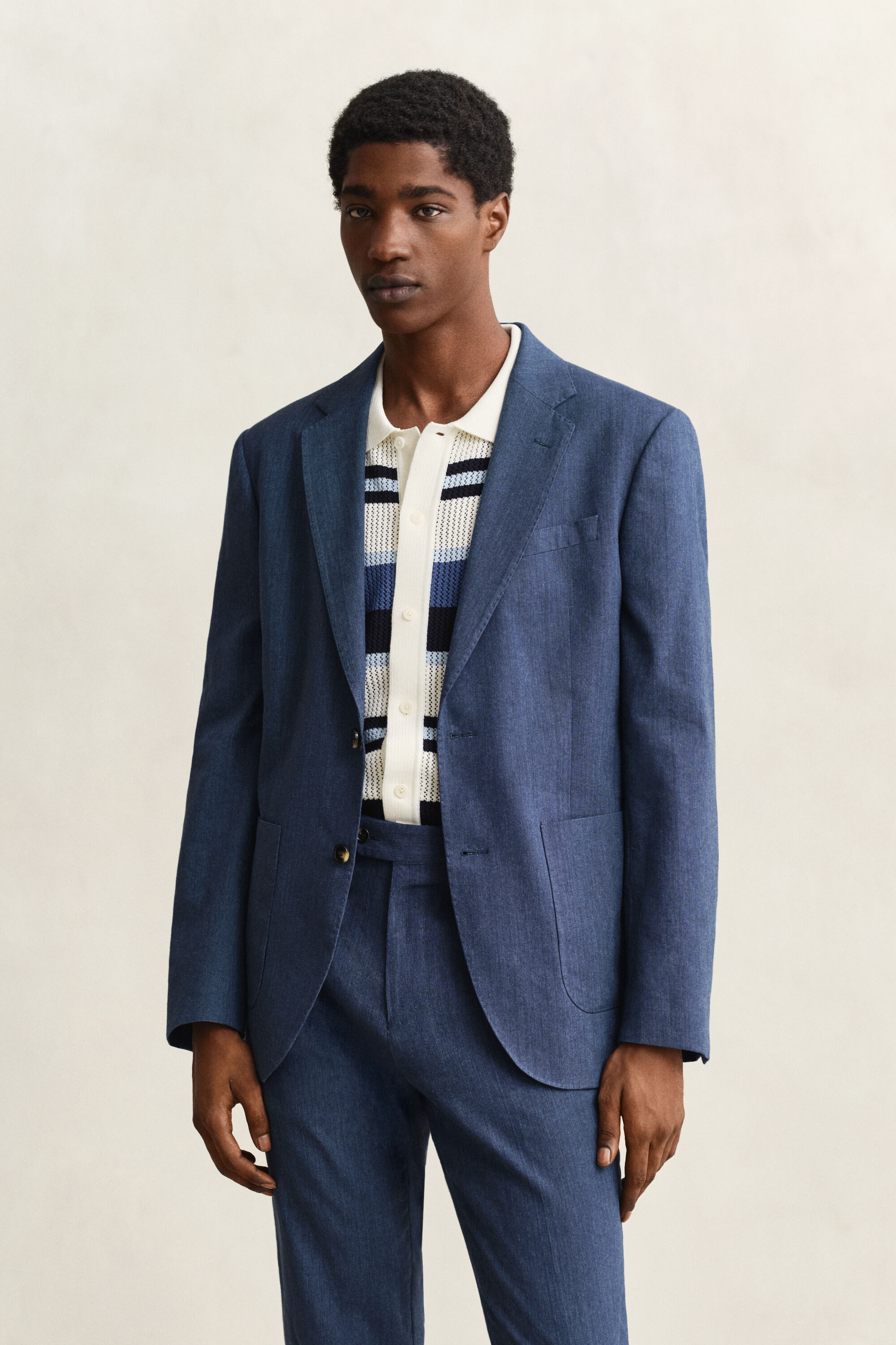 Kostuumjasje van linnenmix