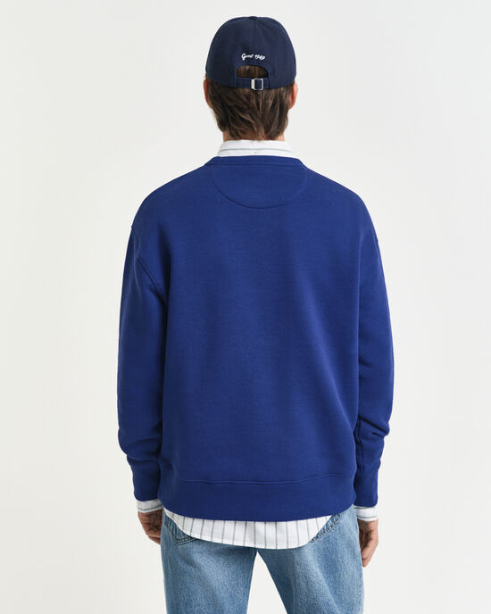 Sweat-shirt col rond avec logo