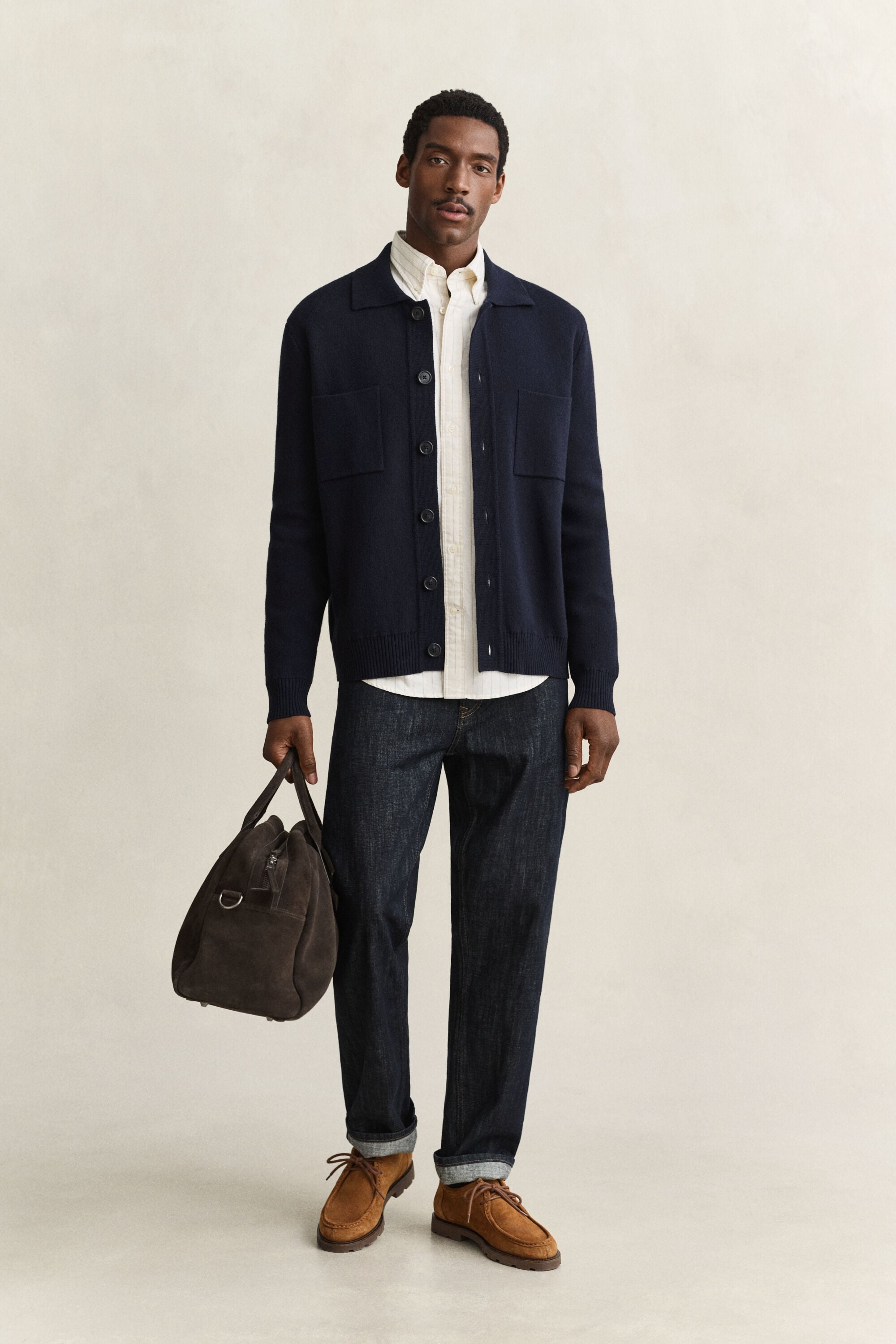 Dubbelgebreid overshirt