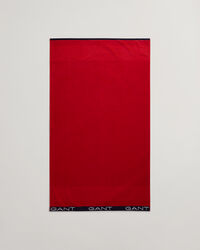 Strandlaken met ton sur ton streepje