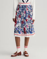 Tiger Floral Pleated Skirt