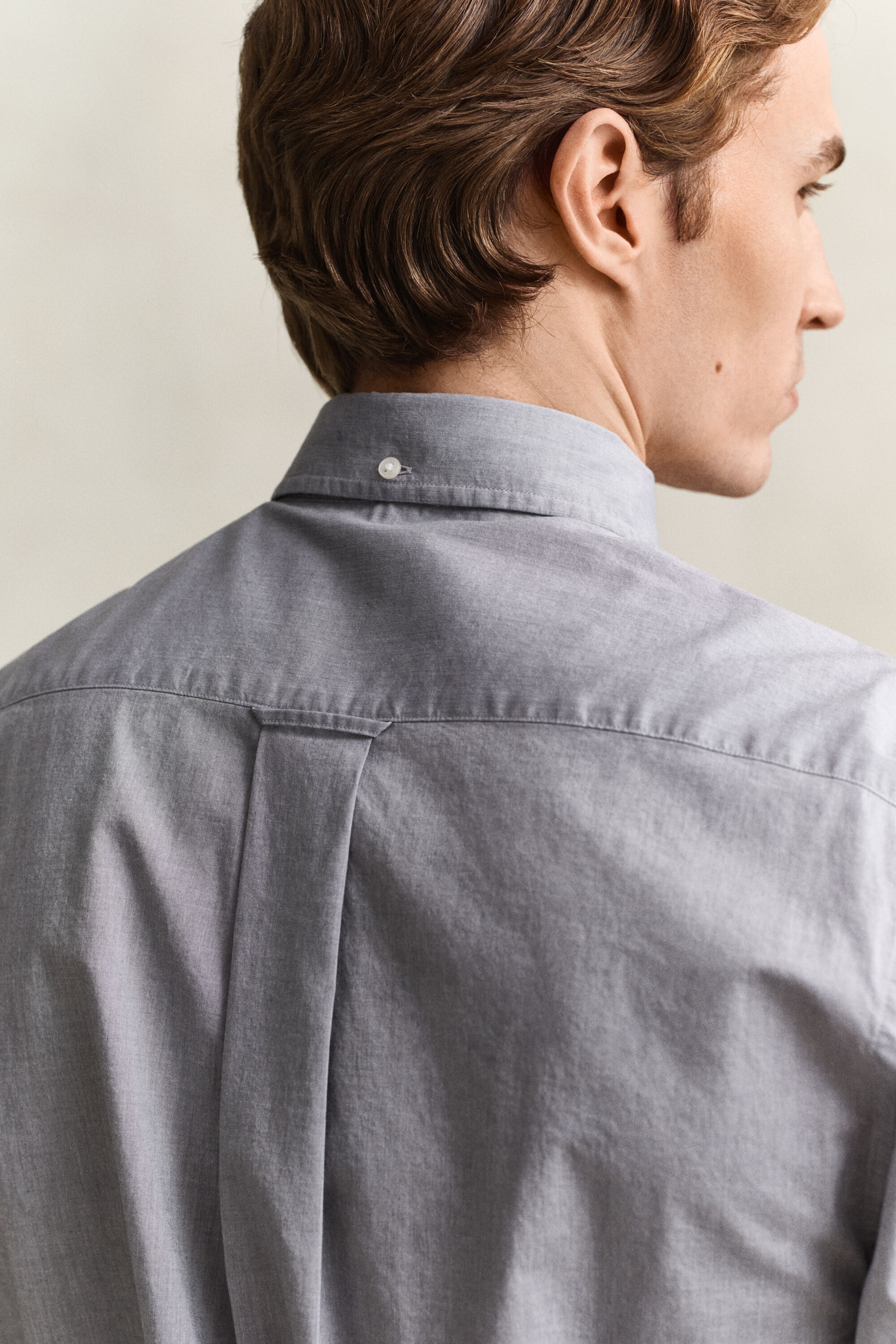 Chemise coupe regular en popeline classique