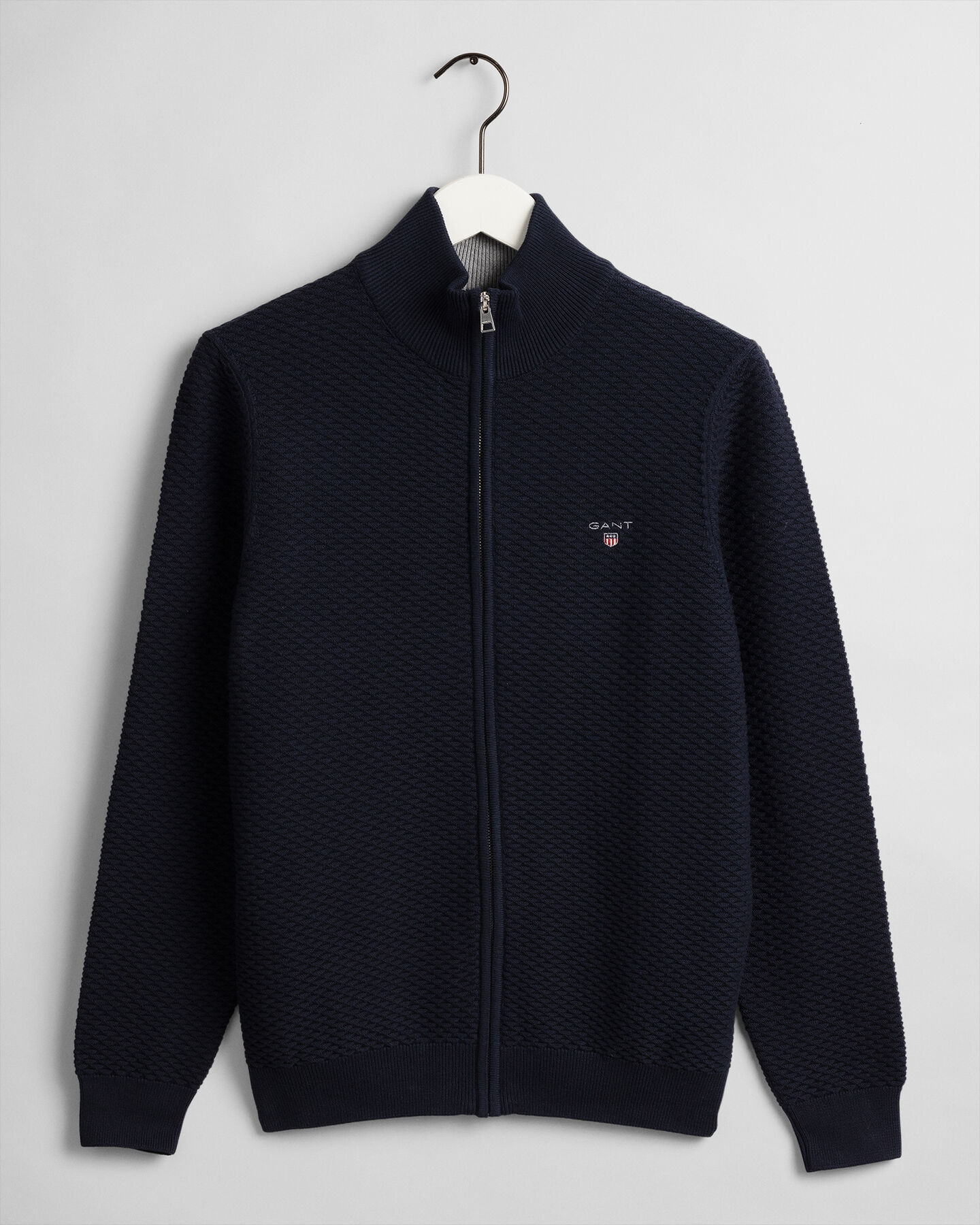 Triangle Texture vest met rits