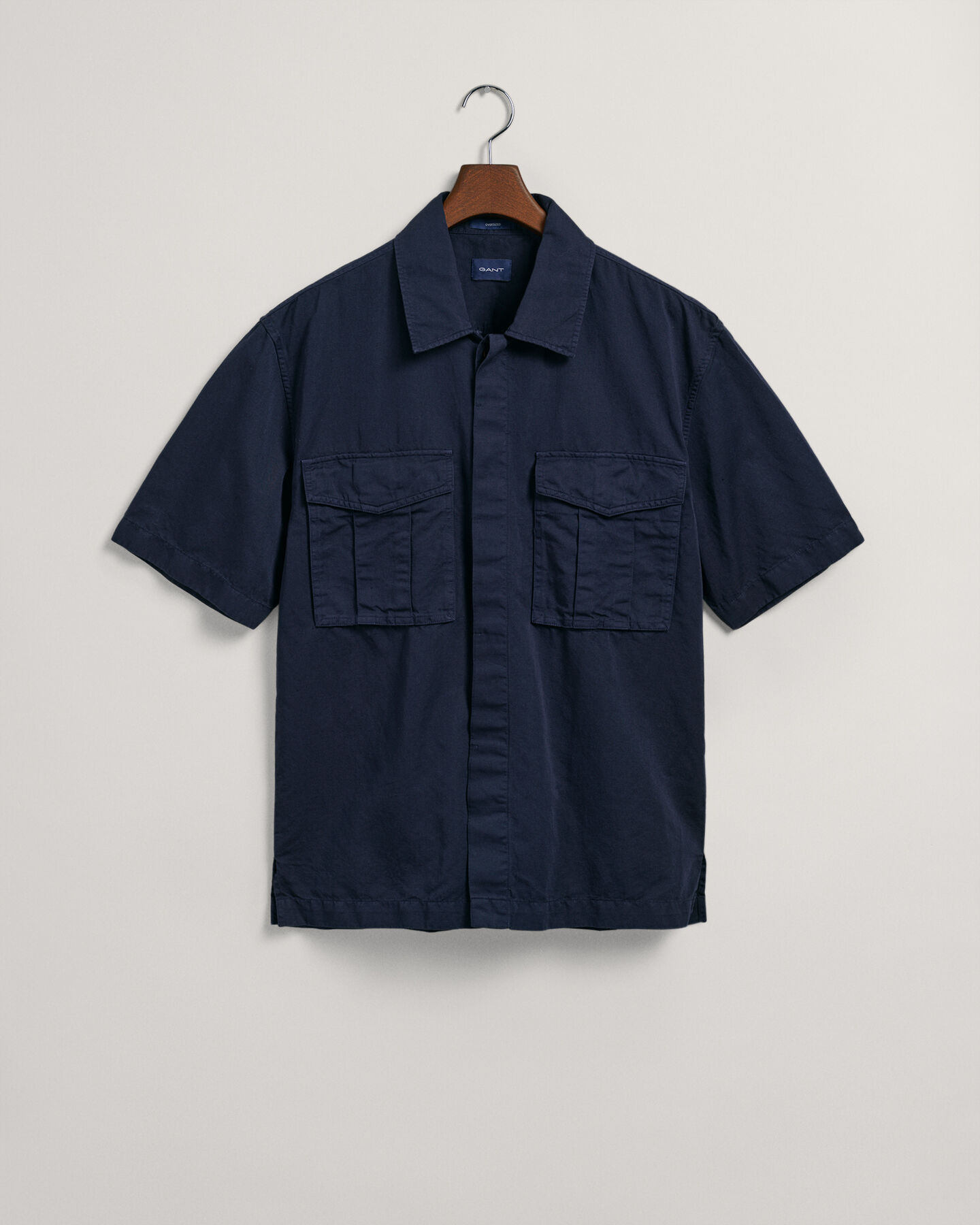 Relaxed Fit Utility overhemd met korte mouwen