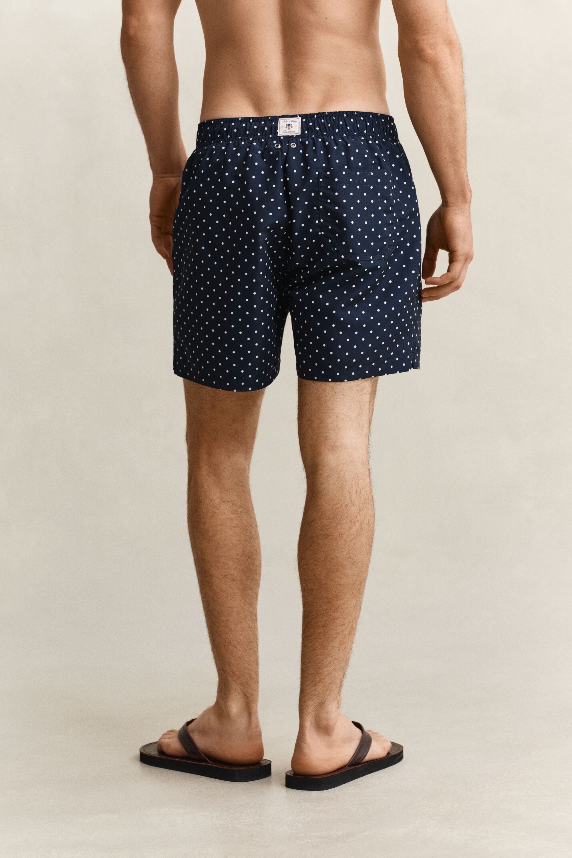 Zwemshort met stippenprint
