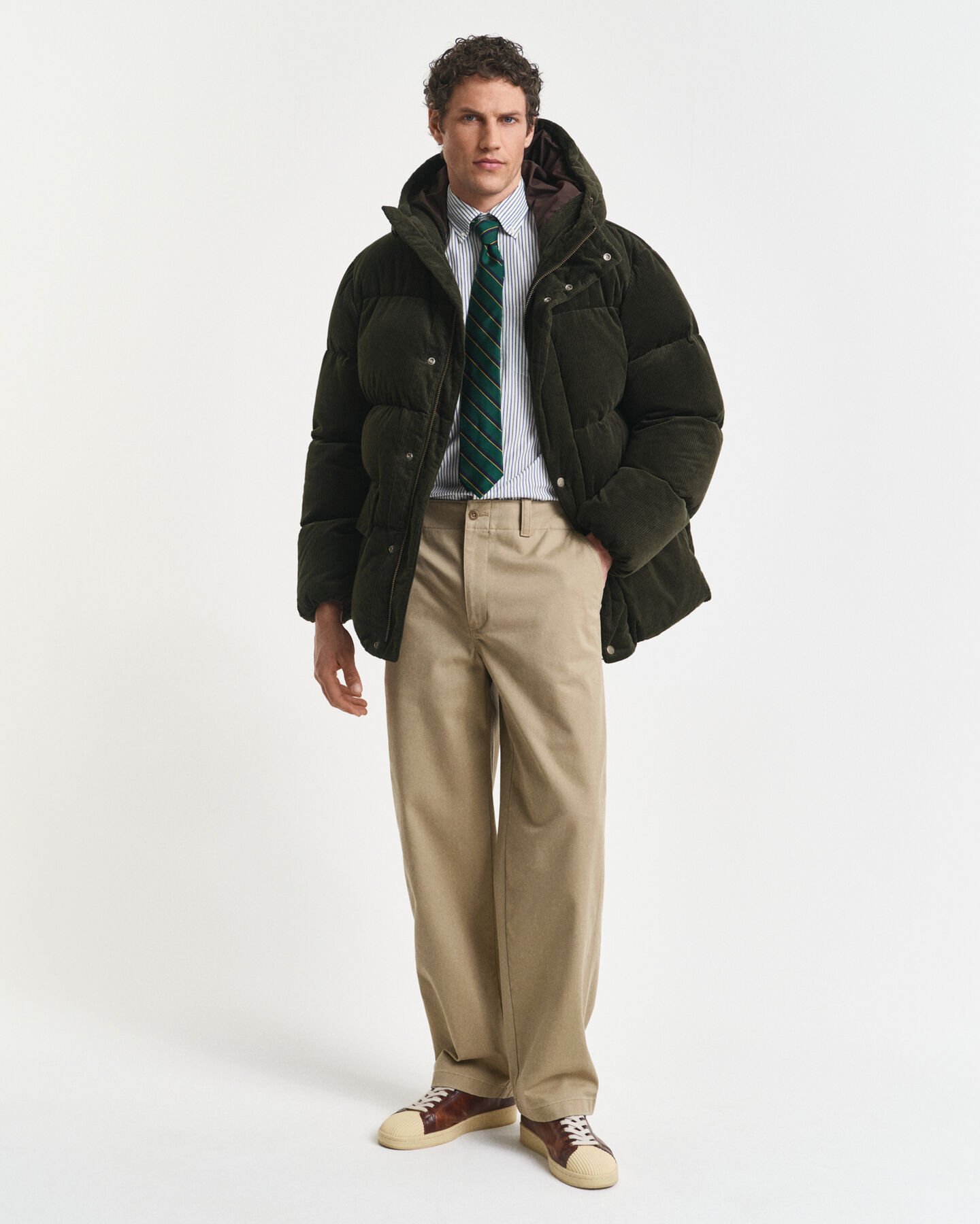 Regular Fit Classic gestreept hemd van poplin