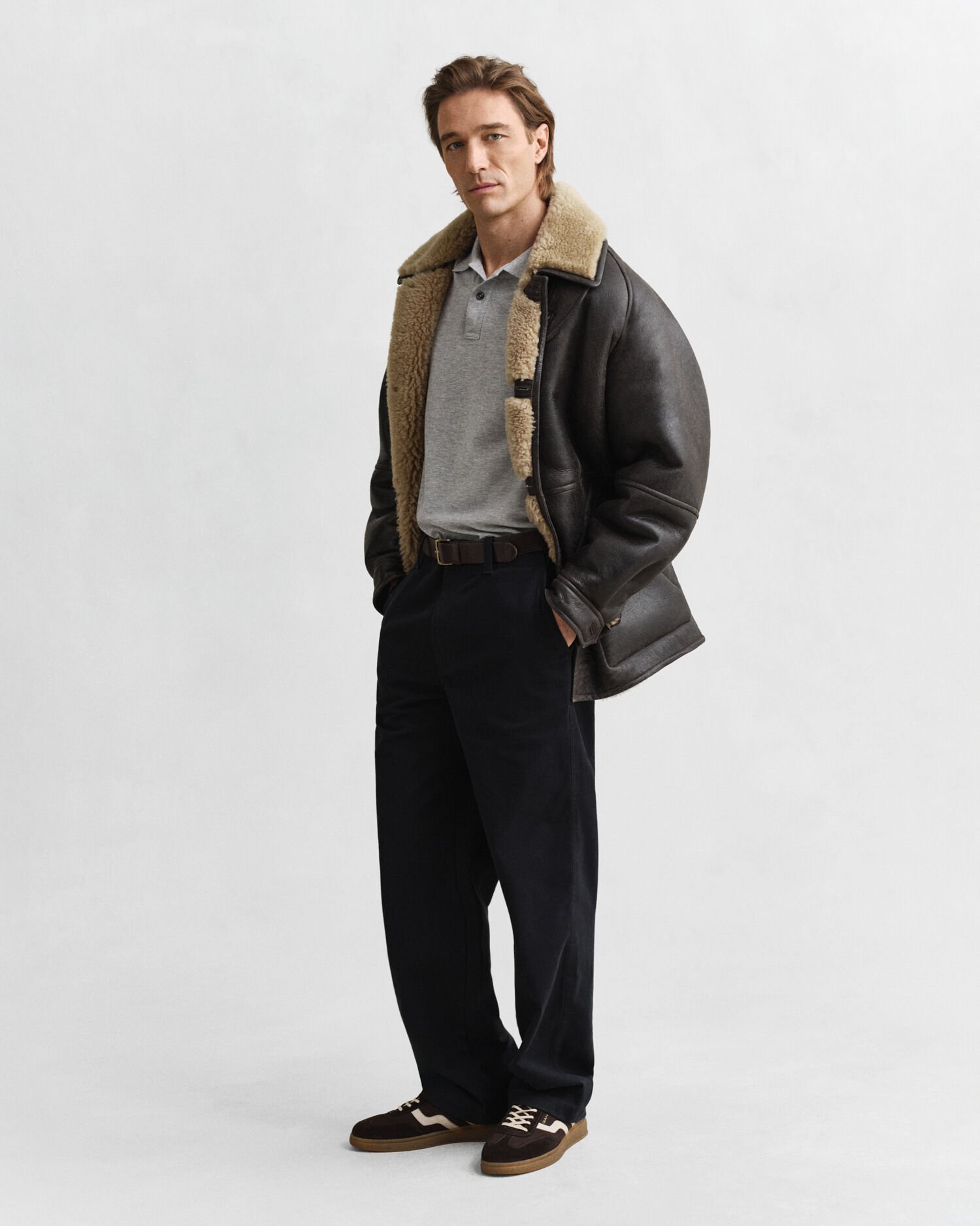 Regular Fit Shield piqué poloshirt