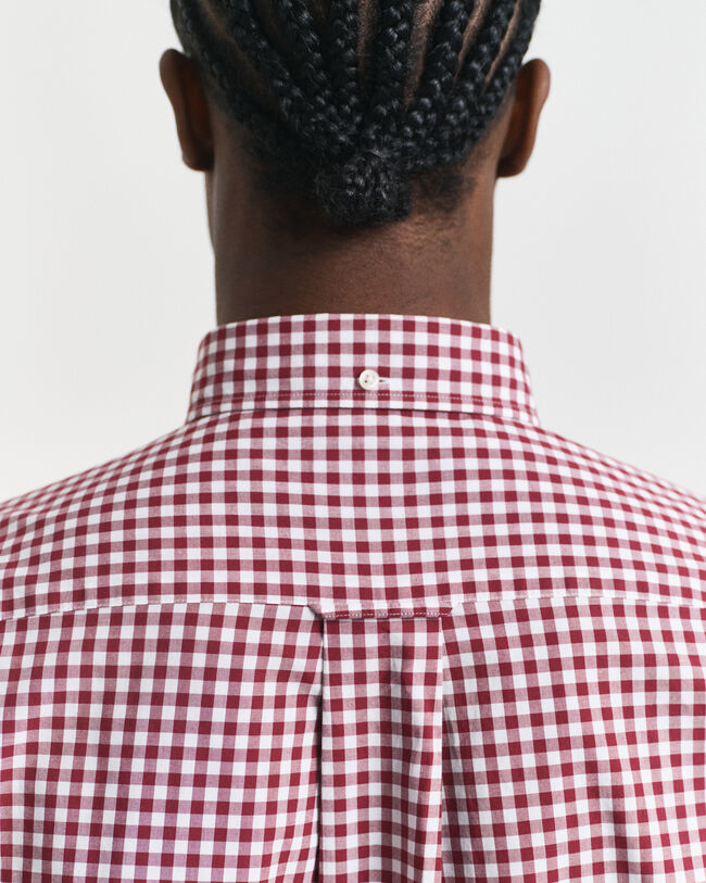 Regular Fit Classic hemd met Gingham-ruitje van poplin