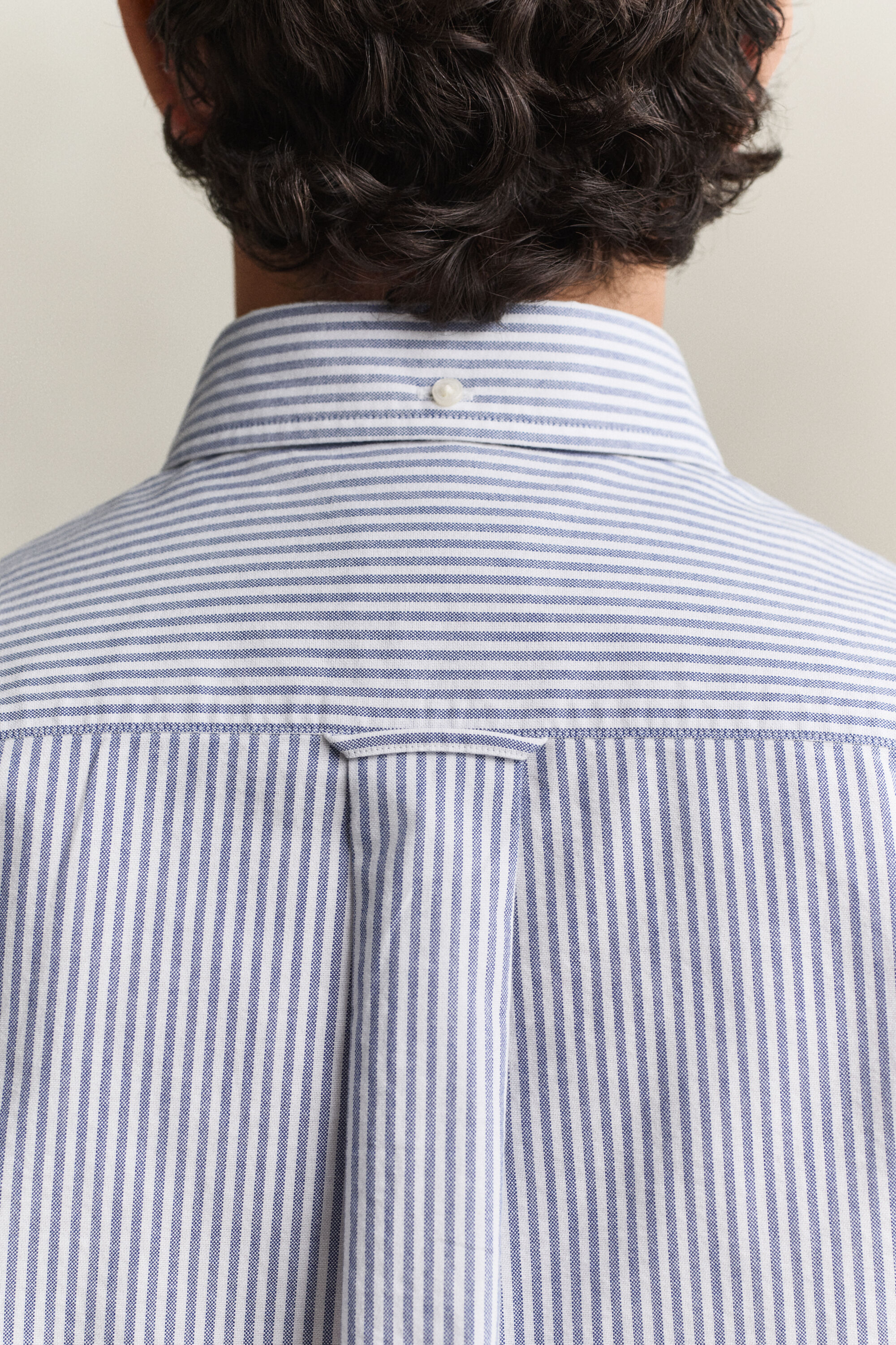 Chemise en coton Oxford classique à rayures Banker