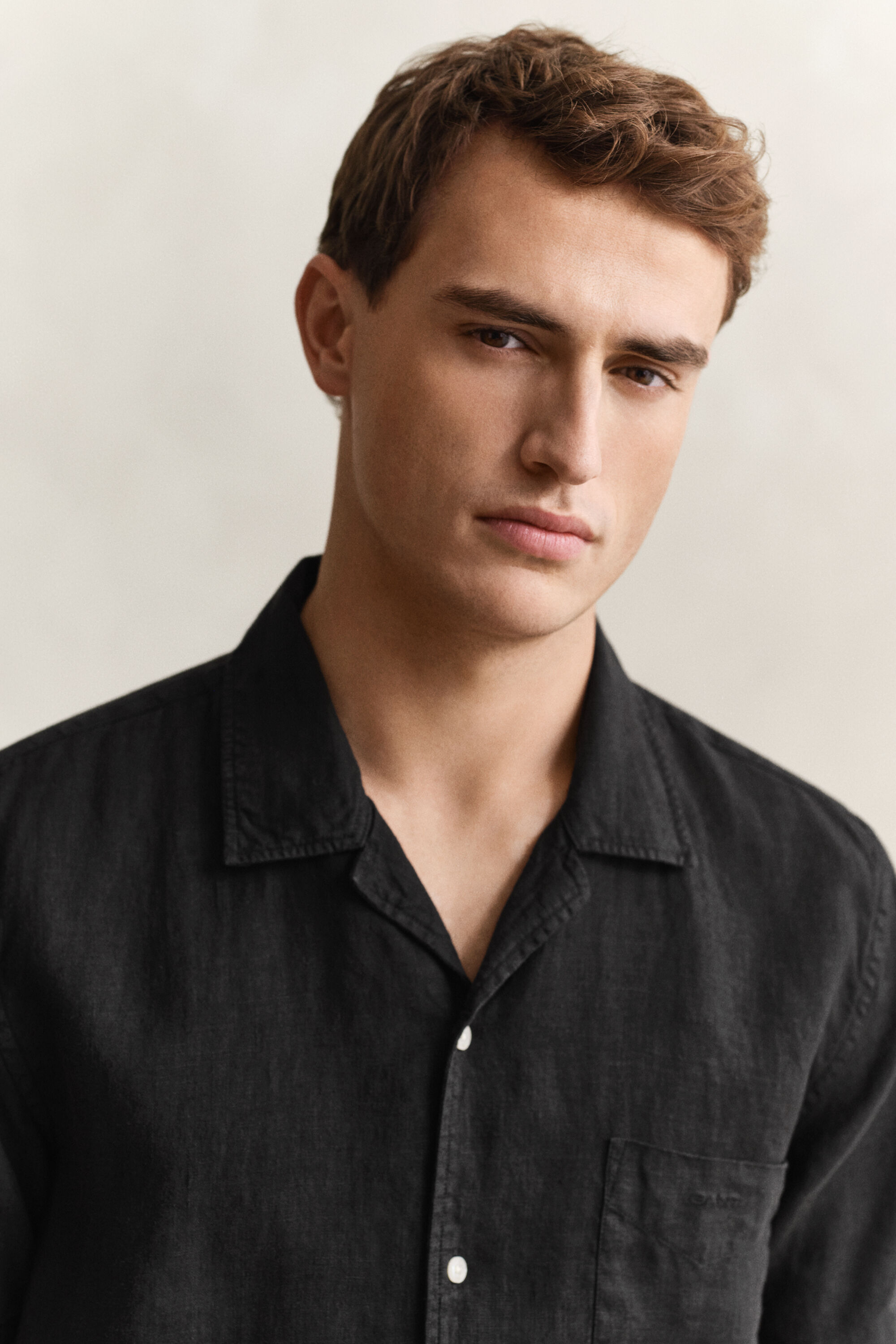 Chemise à manches courtes en lin