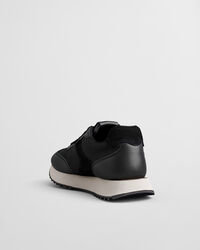 Bevinda sneakers van leer en satijn