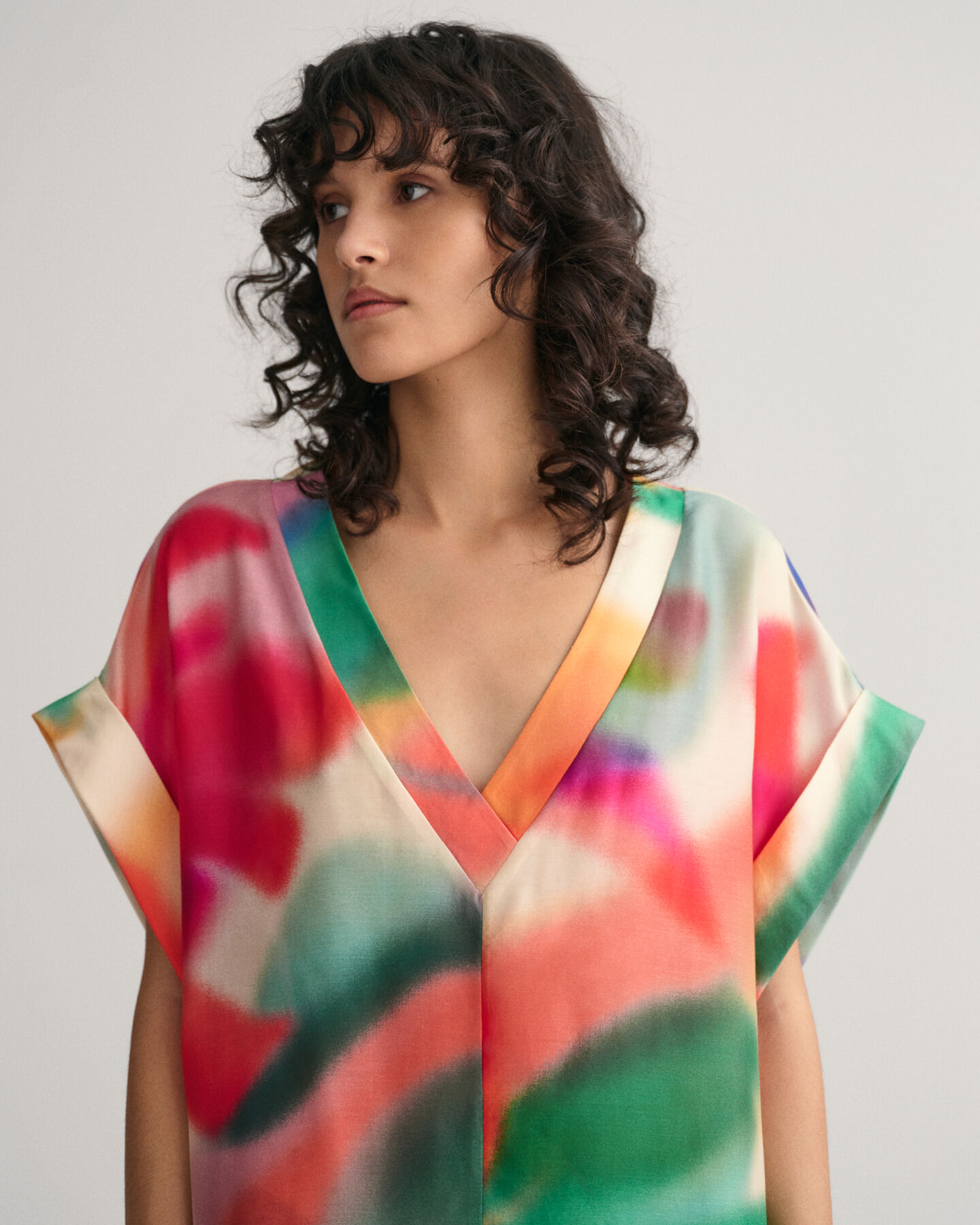 Kaftan met bloemenprint
