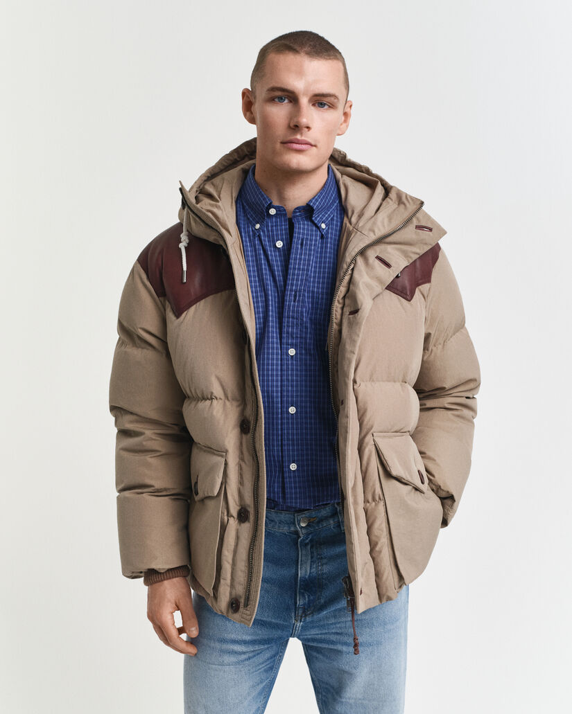 Parka en duvet d'oie et coton