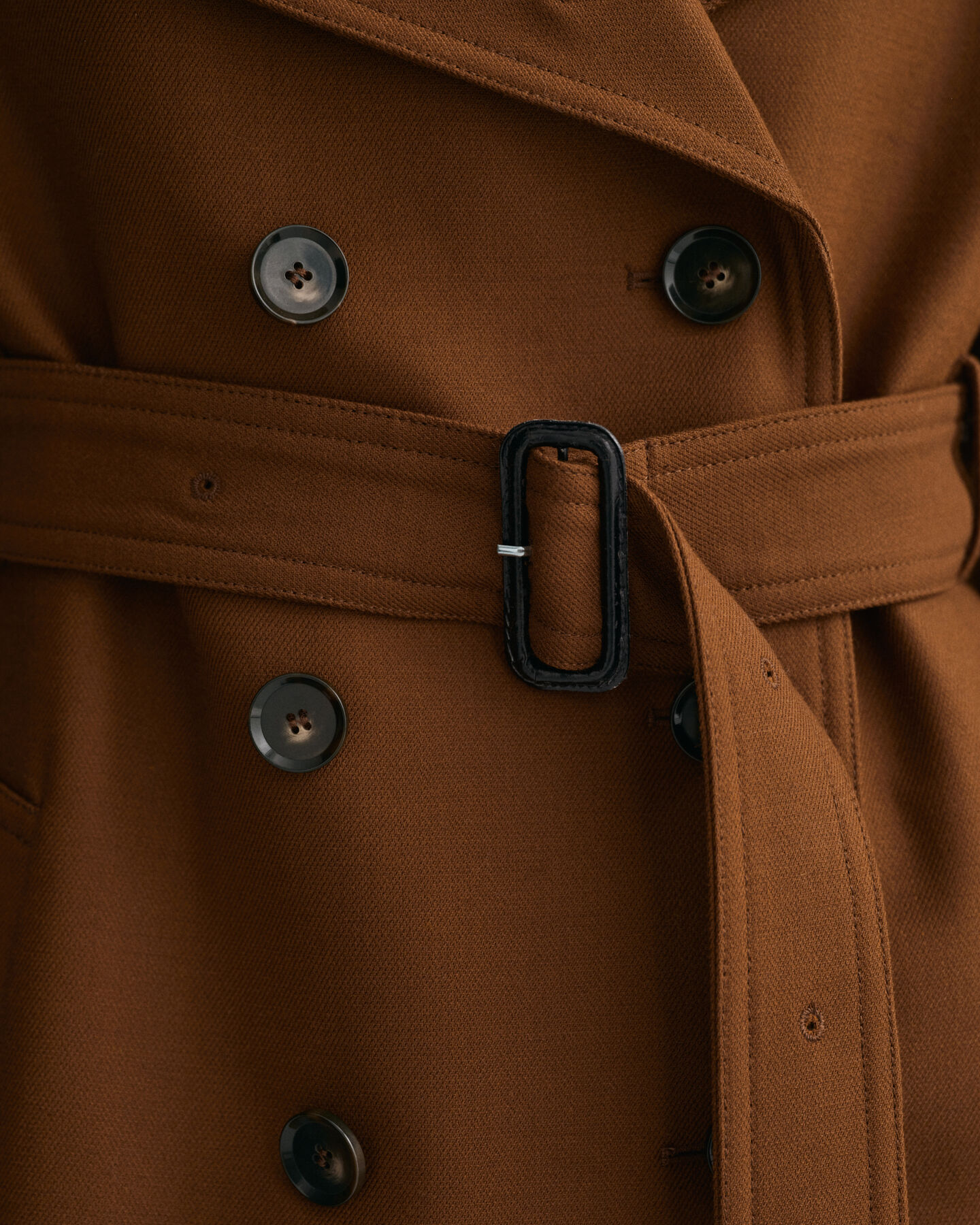 Trench-coat en laine mélangée