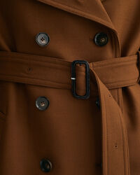 Trench-coat en laine mélangée