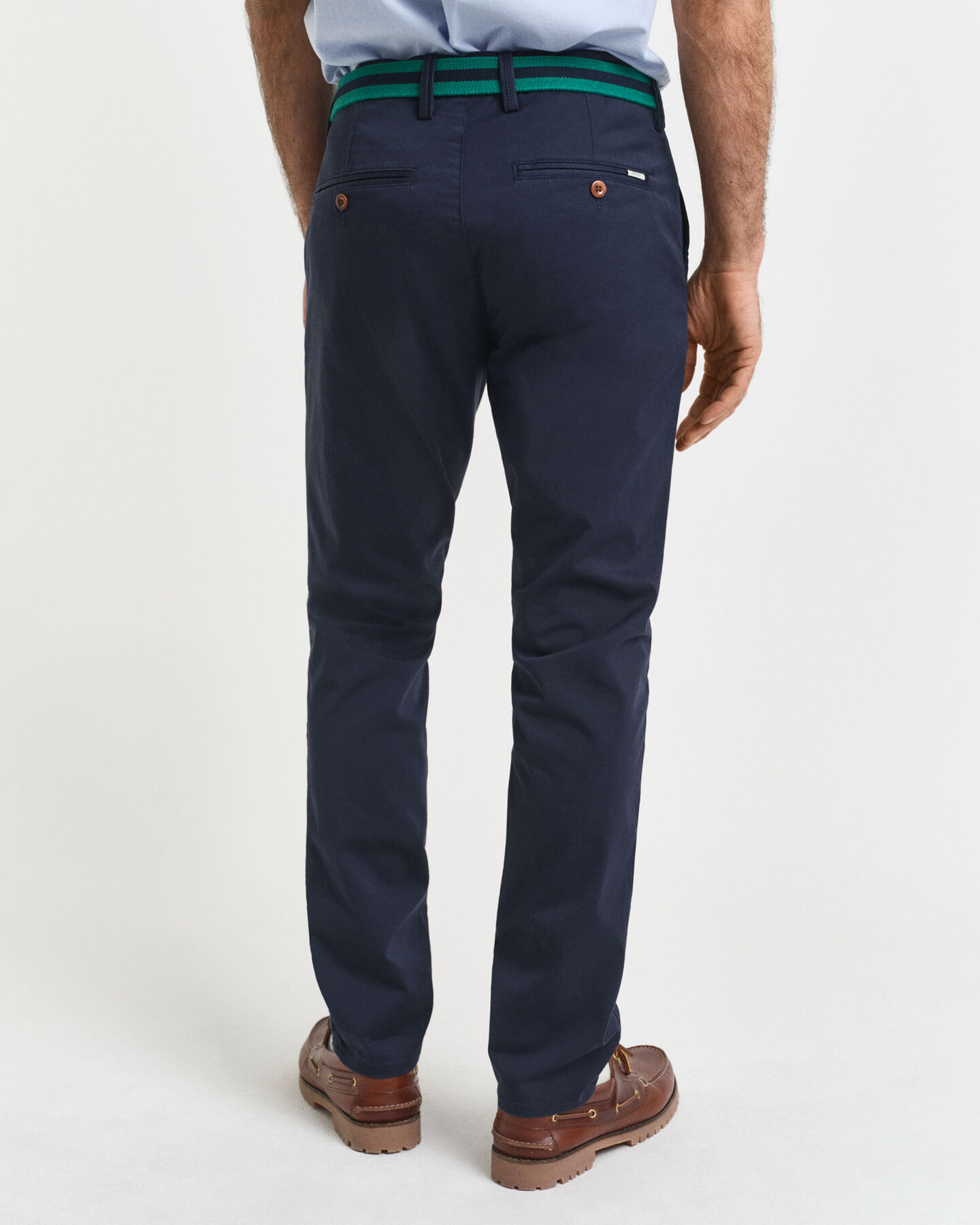 Slim Fit chino van keperstof
