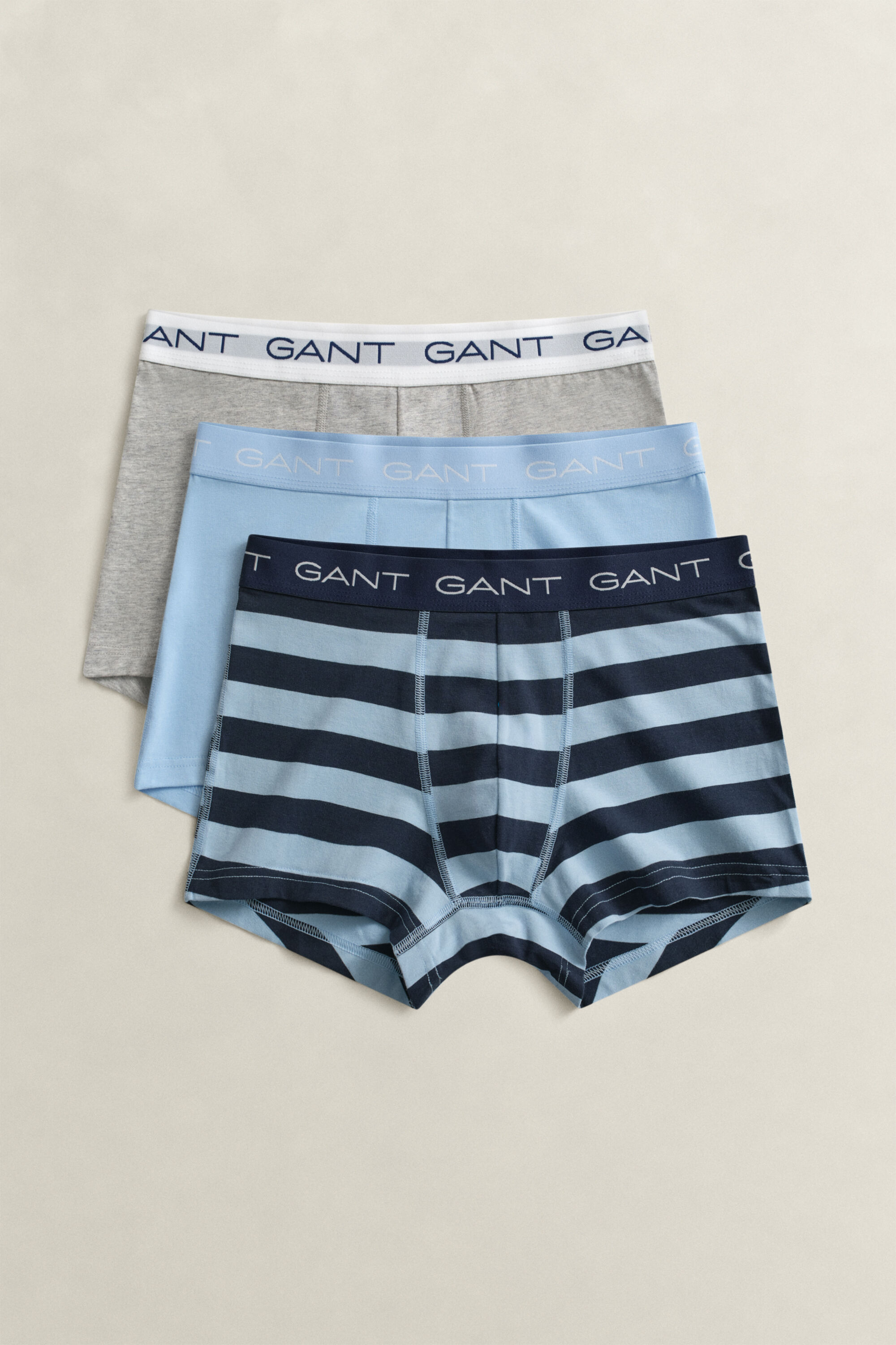 Set van drie gestreepte boxershorts