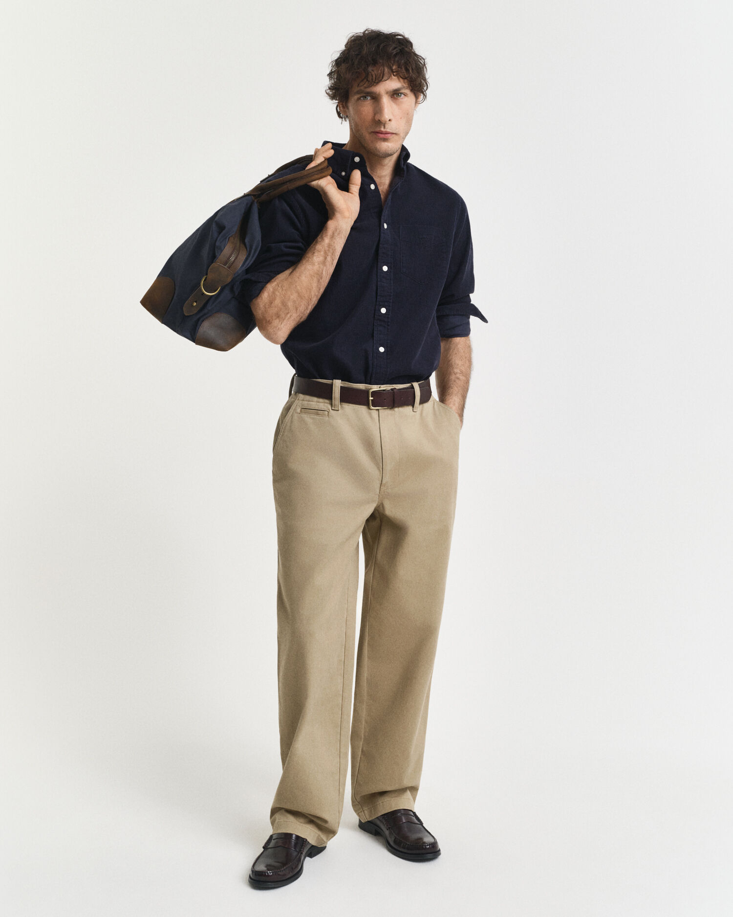 Regular Fit corduroy hemd