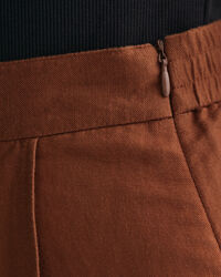 Jupe midi en lin et viscose