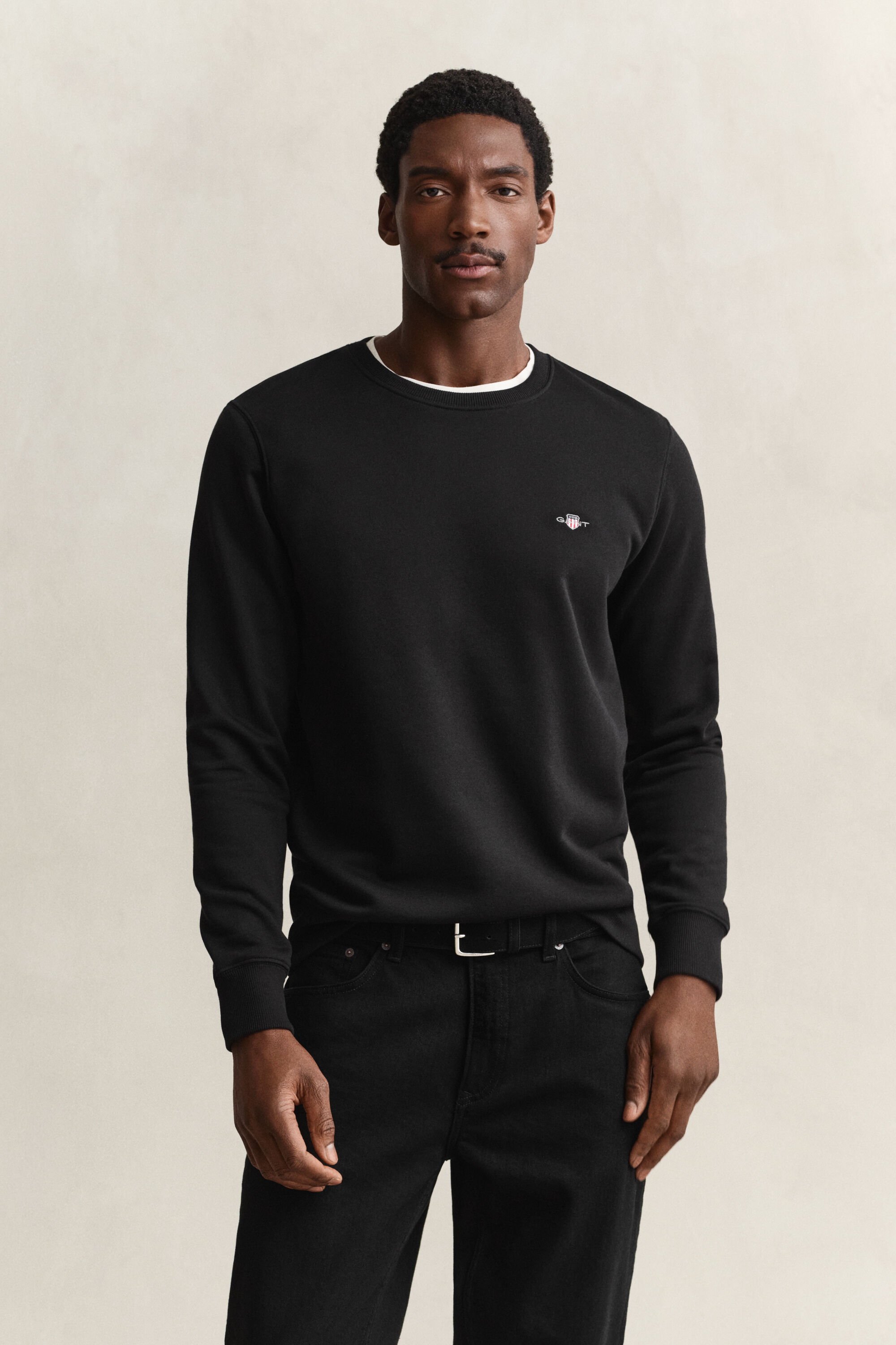 Sweat-shirt col rond avec écusson