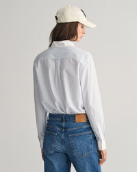 Chemise regular fit &agrave; rayures et col contrastant