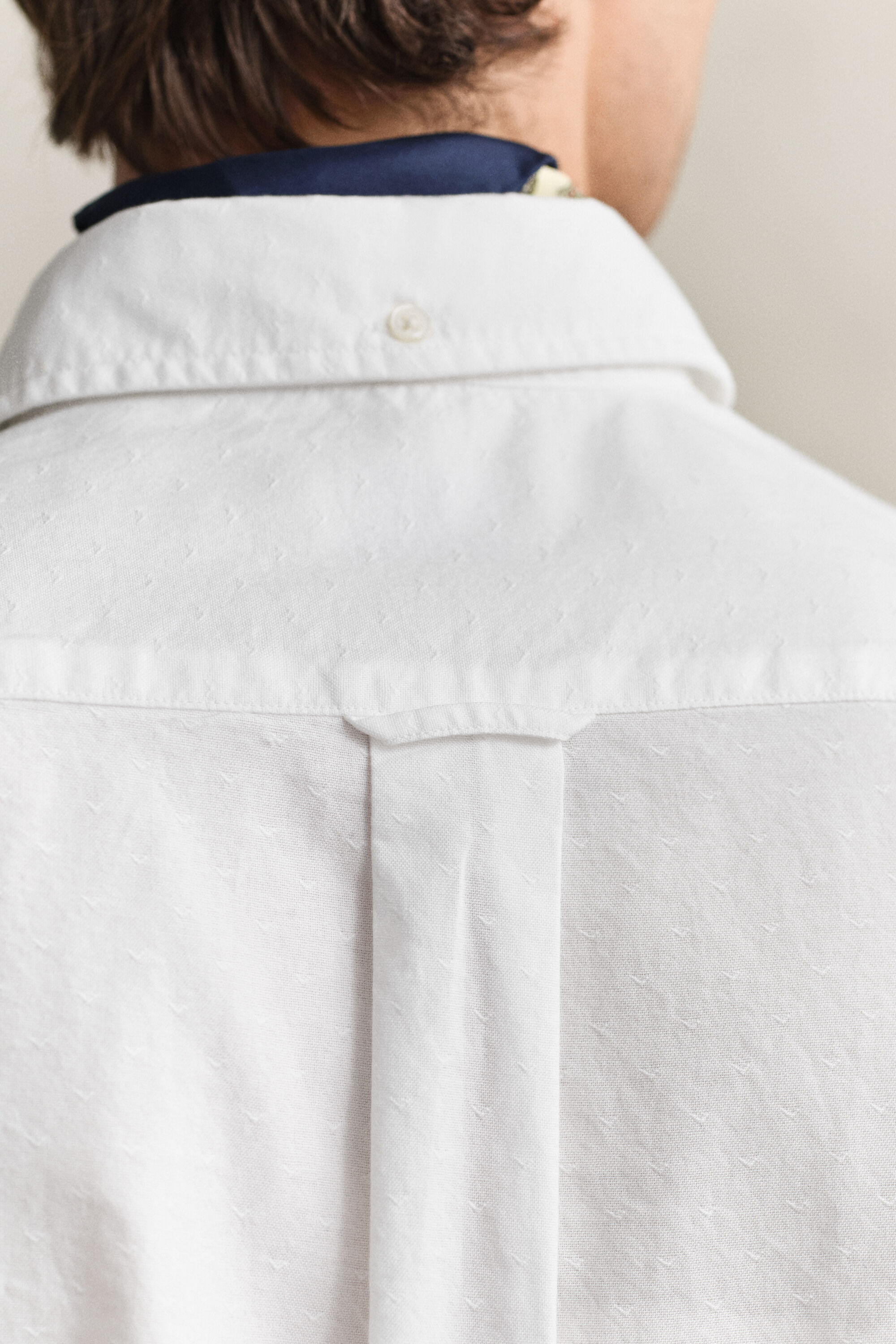 Klassiek Oxford-overhemd met dobbyweefsel