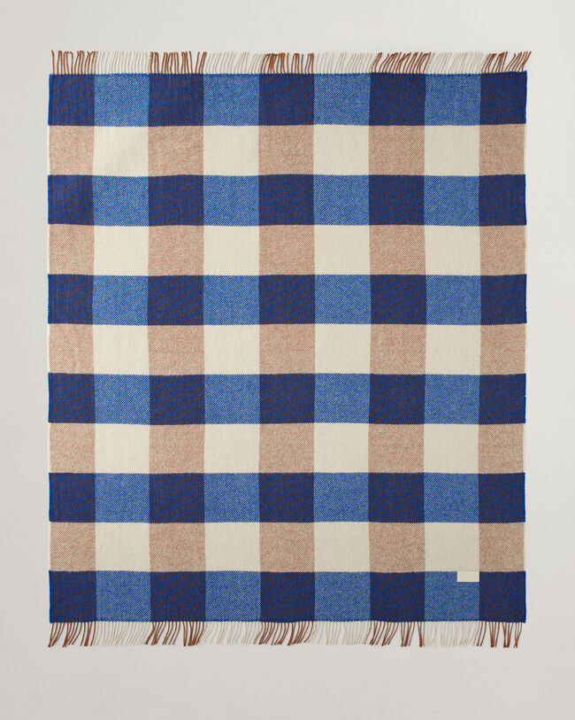 Jeté de lit à carreaux