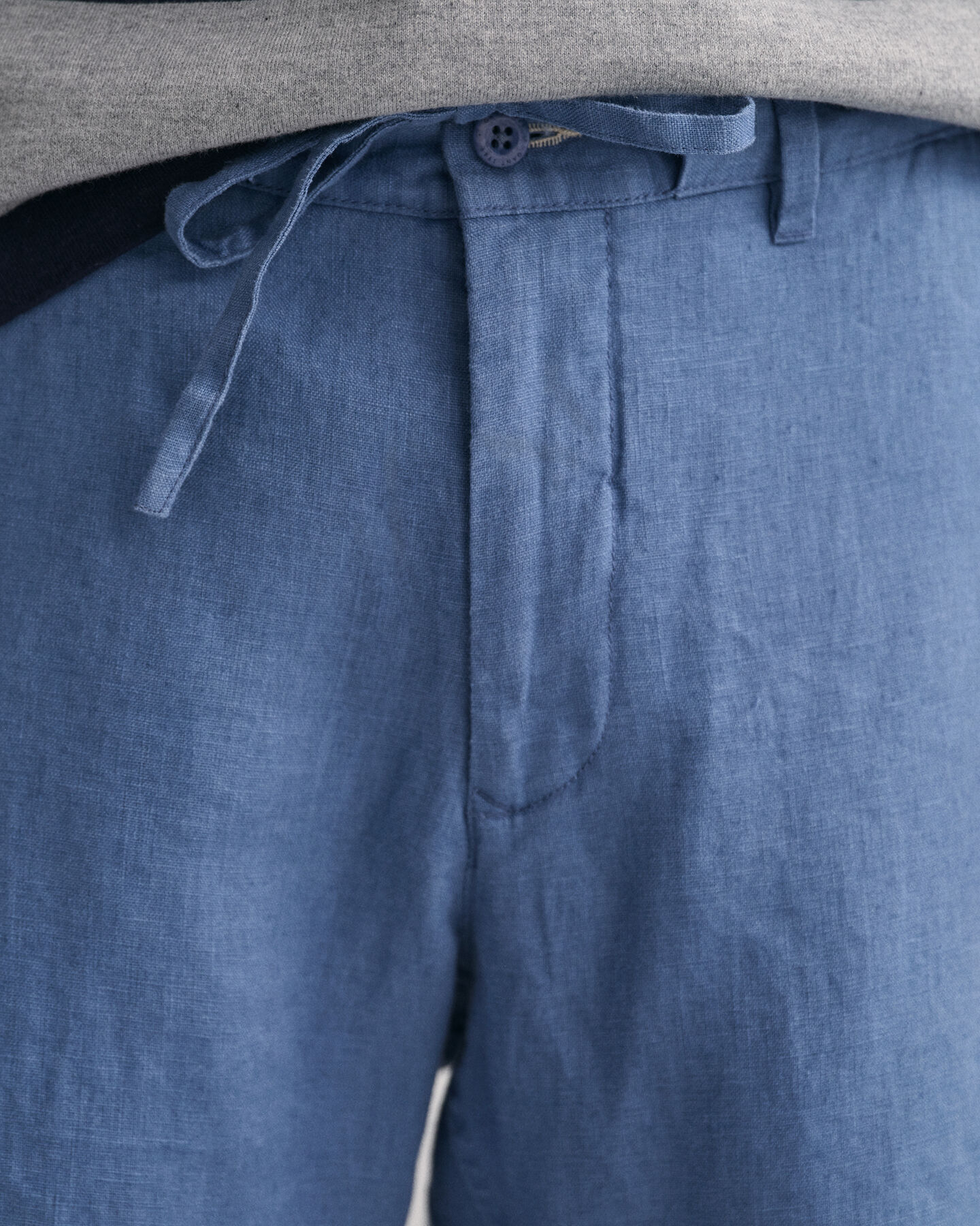 Relaxed Fit linnen short met trekkoordje