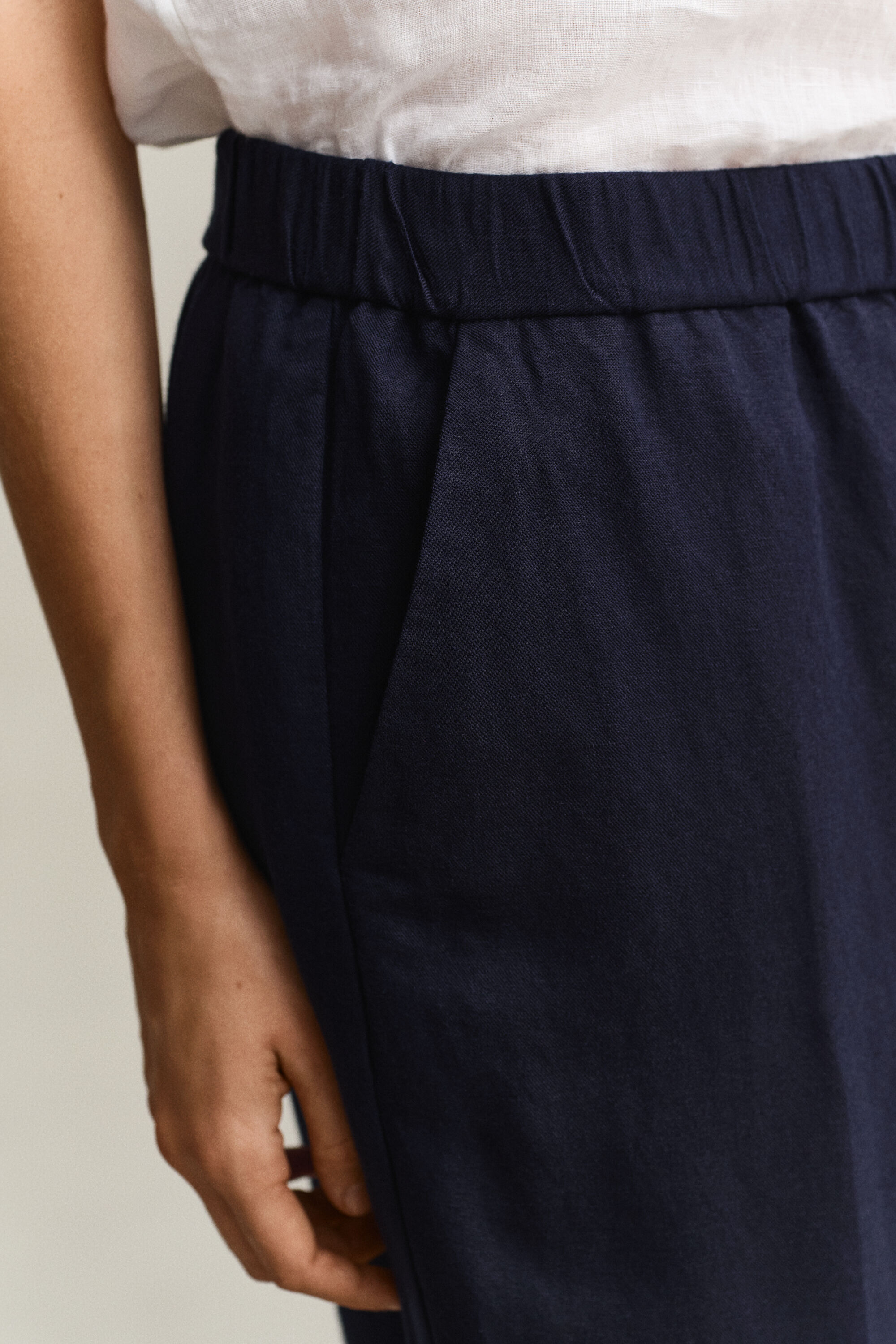 Pantalon en lin mélangé