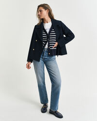 Cardigan en coton à rayures