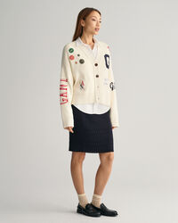 Textured gebreide rok