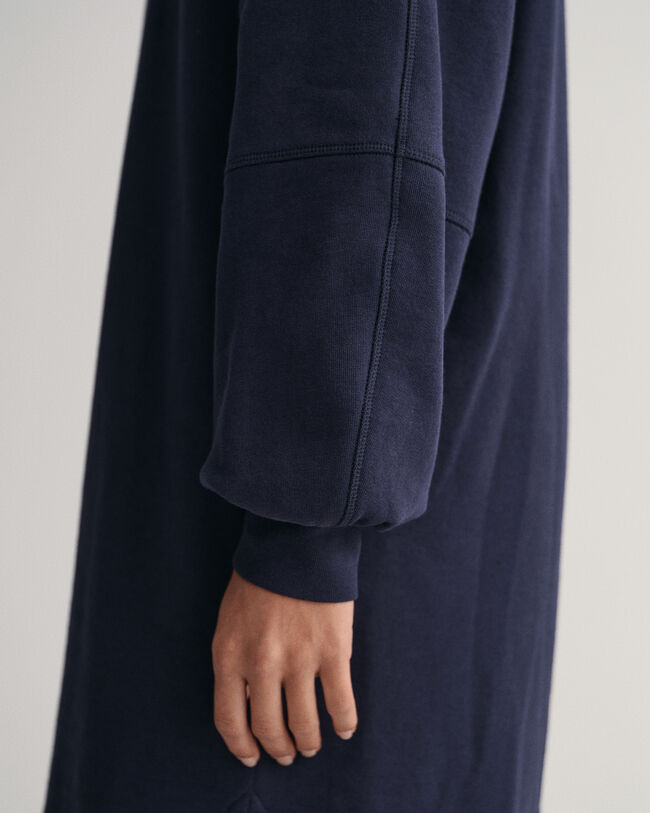 Logo Volume jurk met lange mouwen