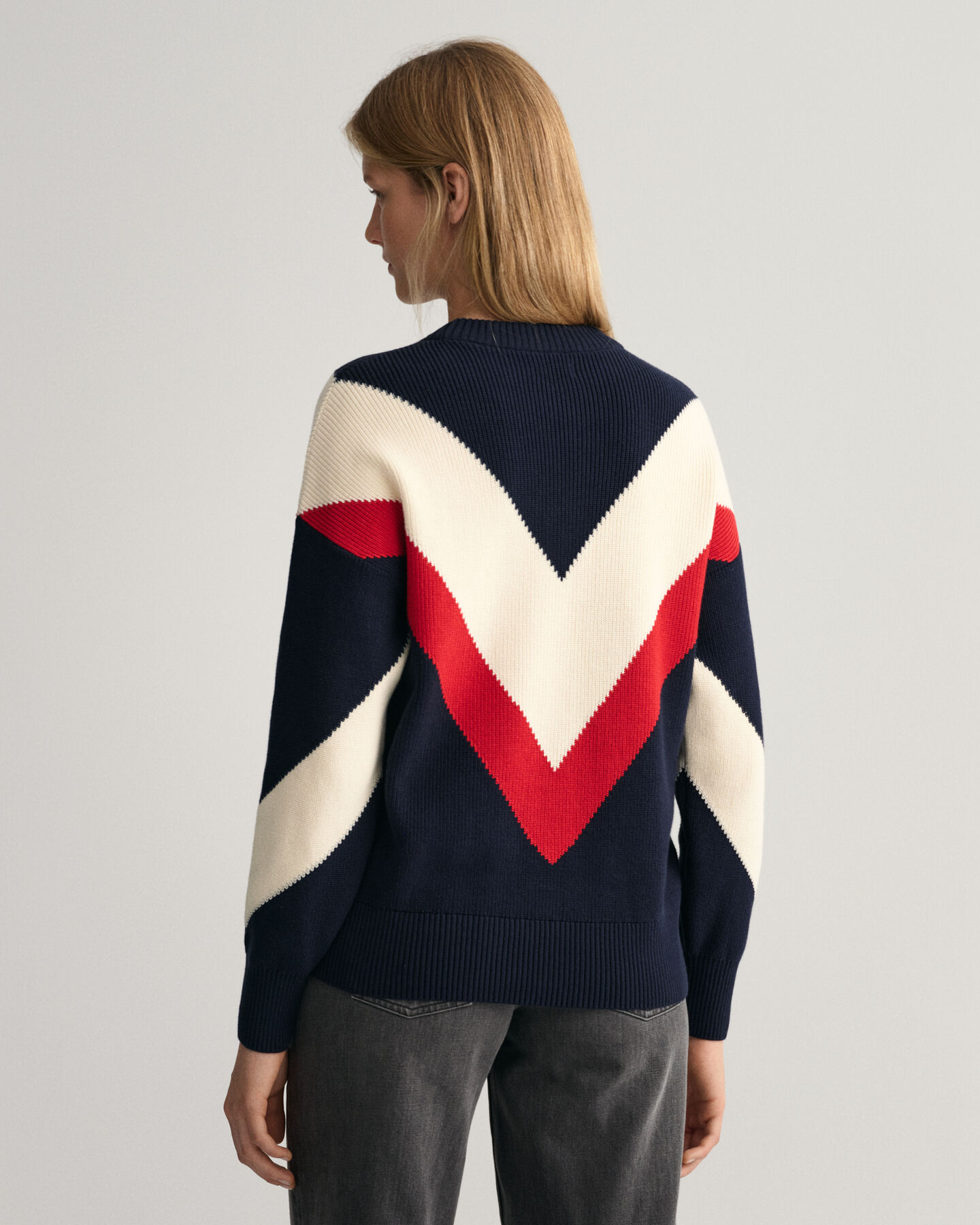 Pull ras du cou en colour-block