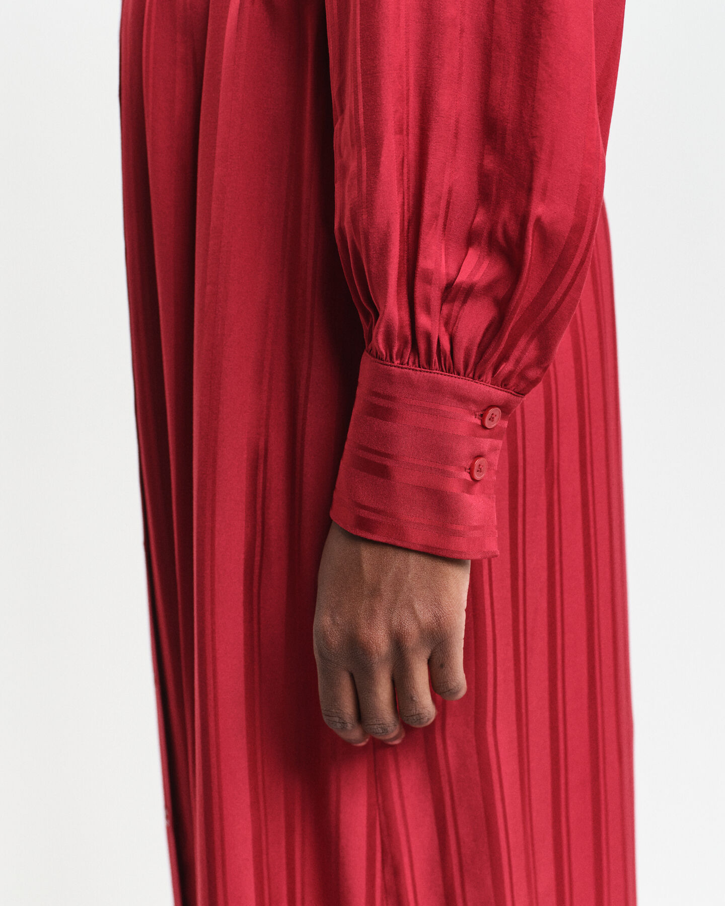 Satijnen hemdjurk met strepen