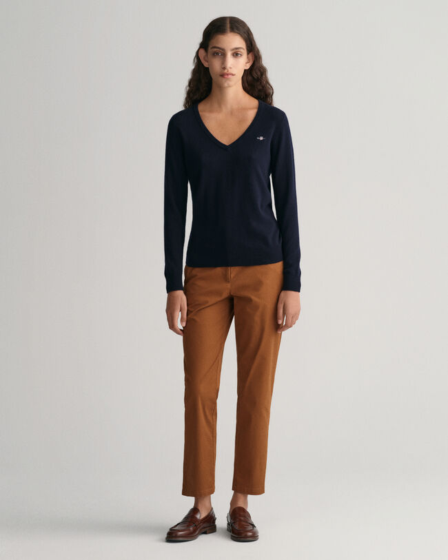 Extra zachte V-halstrui